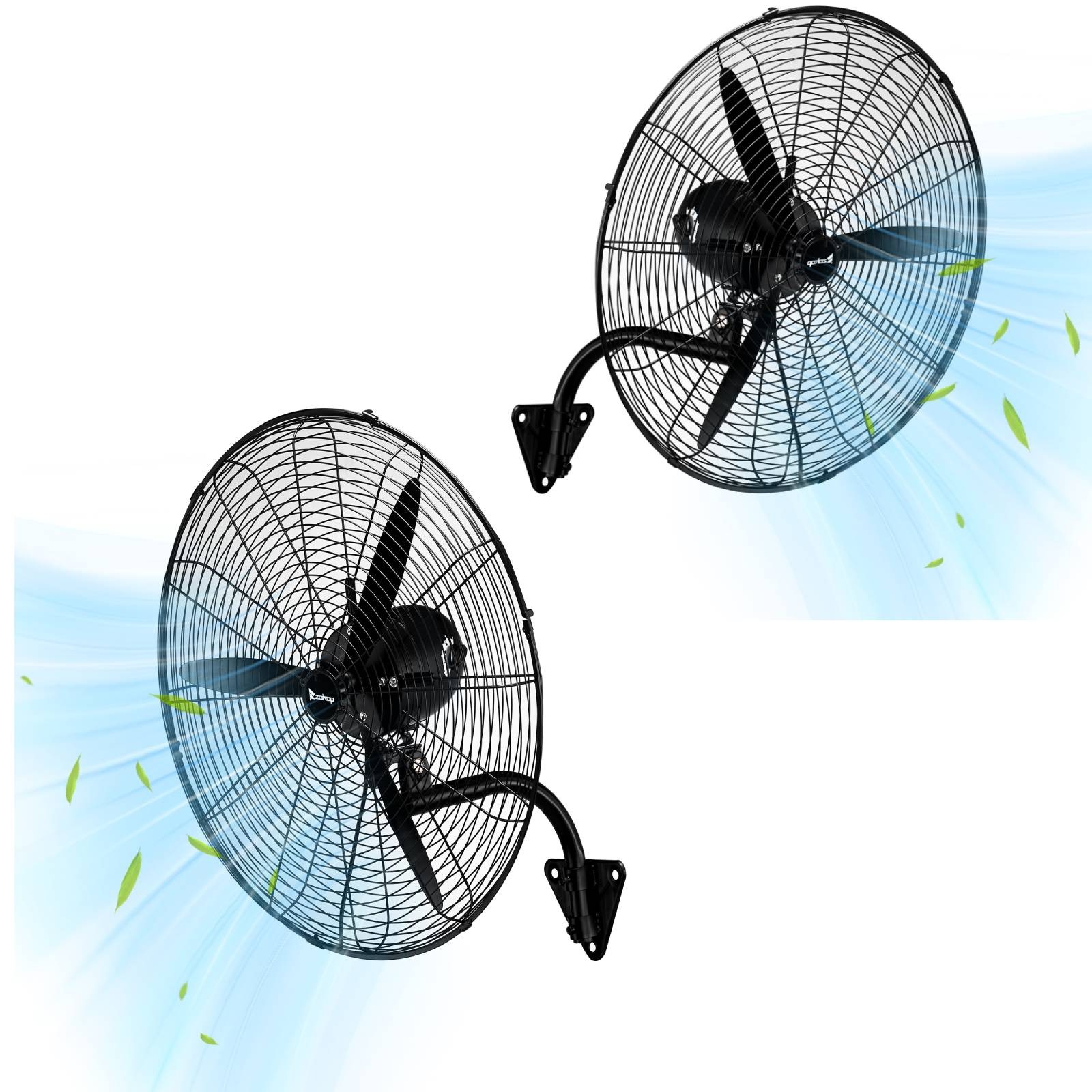 Zokop 2PCS 20'' Industrial Wall Mount Fan Metal Fan 4 Speed Ventilation Shop Fan gallery