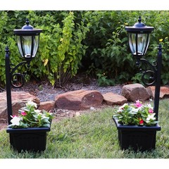 2PK Sunray Kambria Multi Function solar lamp & planter