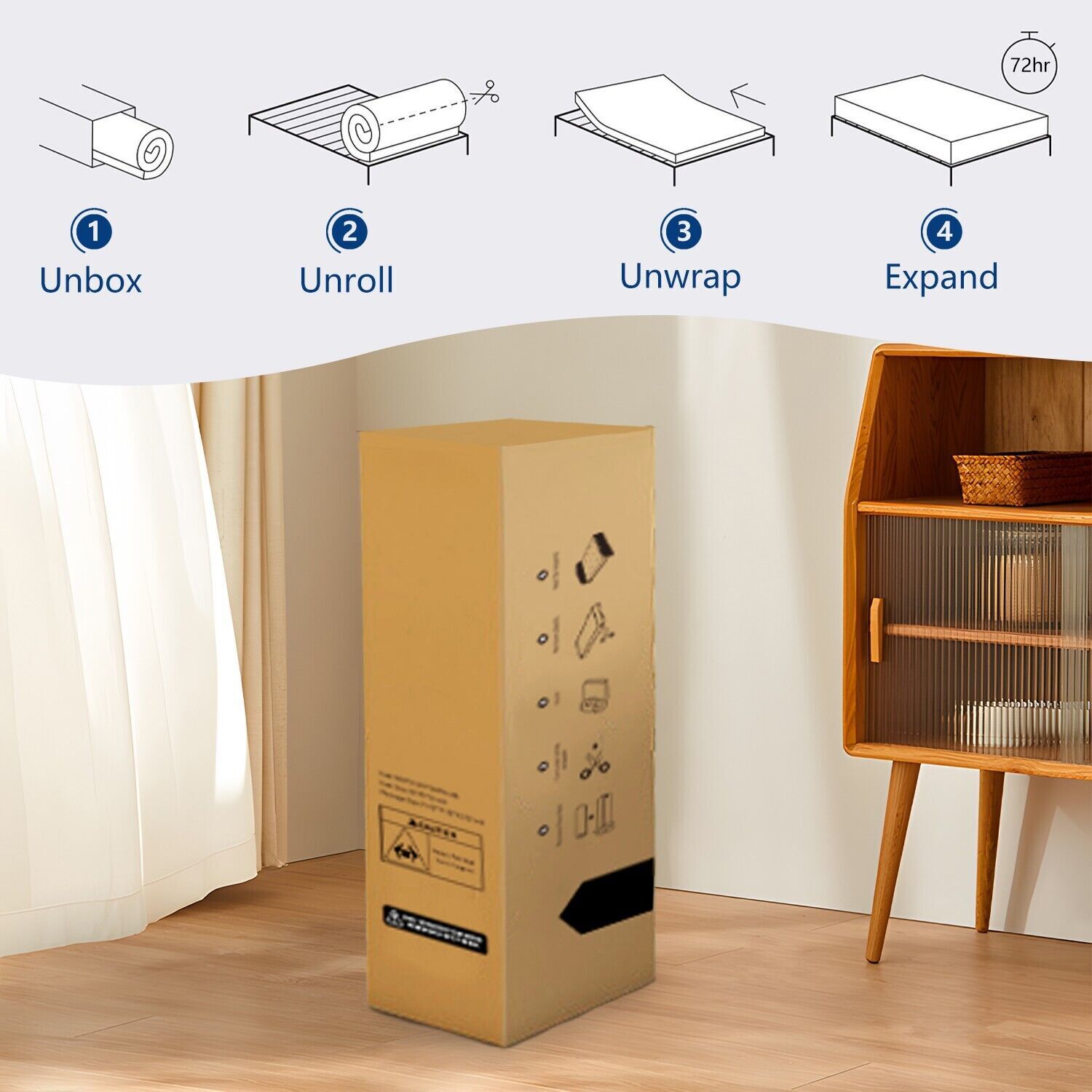 12" 14" Twin XL Hybrid Spring Gel Memory Foam Mattress Full Queen King In a Box gallery