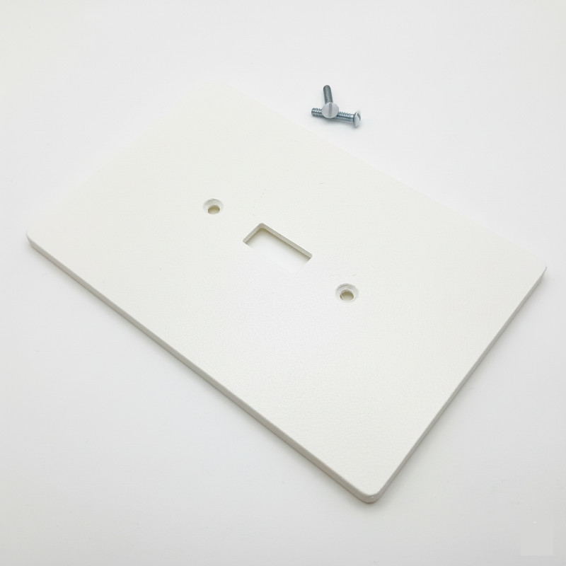 4"x6" Oversize Electric Light Toggle Switch Wall Cover Plate, 1-Gang, White gallery