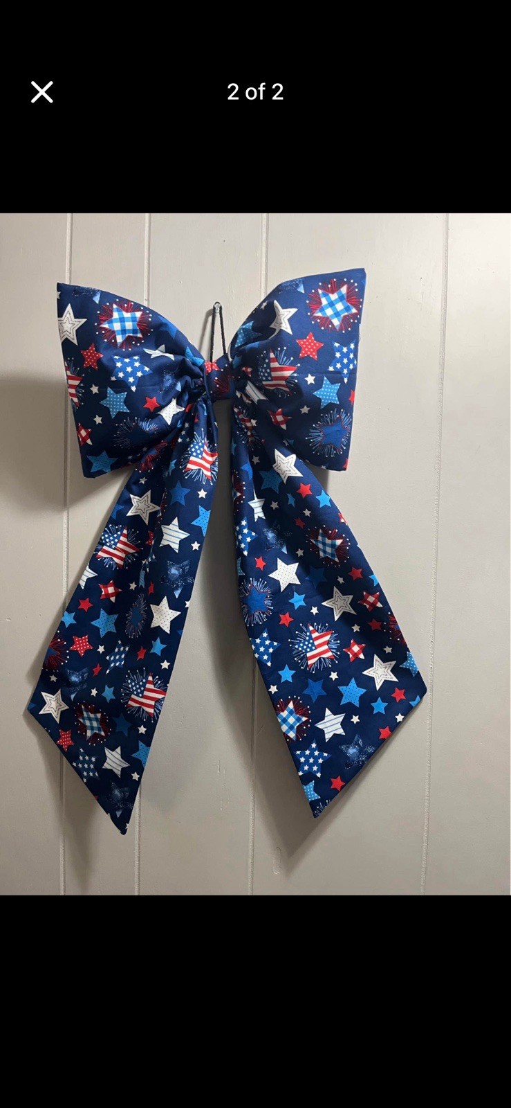 Red, White And Blue Door Bow gallery