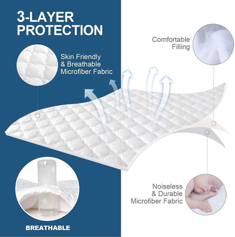 Air Mattress Protector Super Soft Thick Quilted Mattress Topper Cover Multi-size gallery