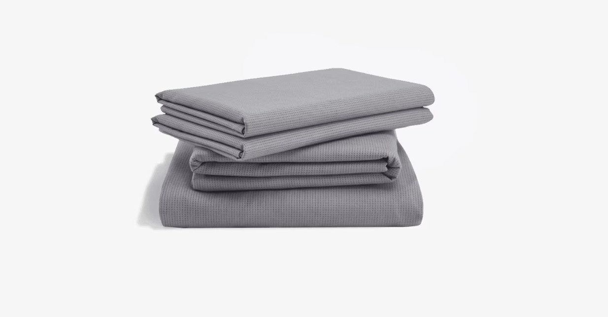 Tempur-Pedic® Sheet Sets - ProAir Sheet Set - Blue Azure/Cool Gray gallery