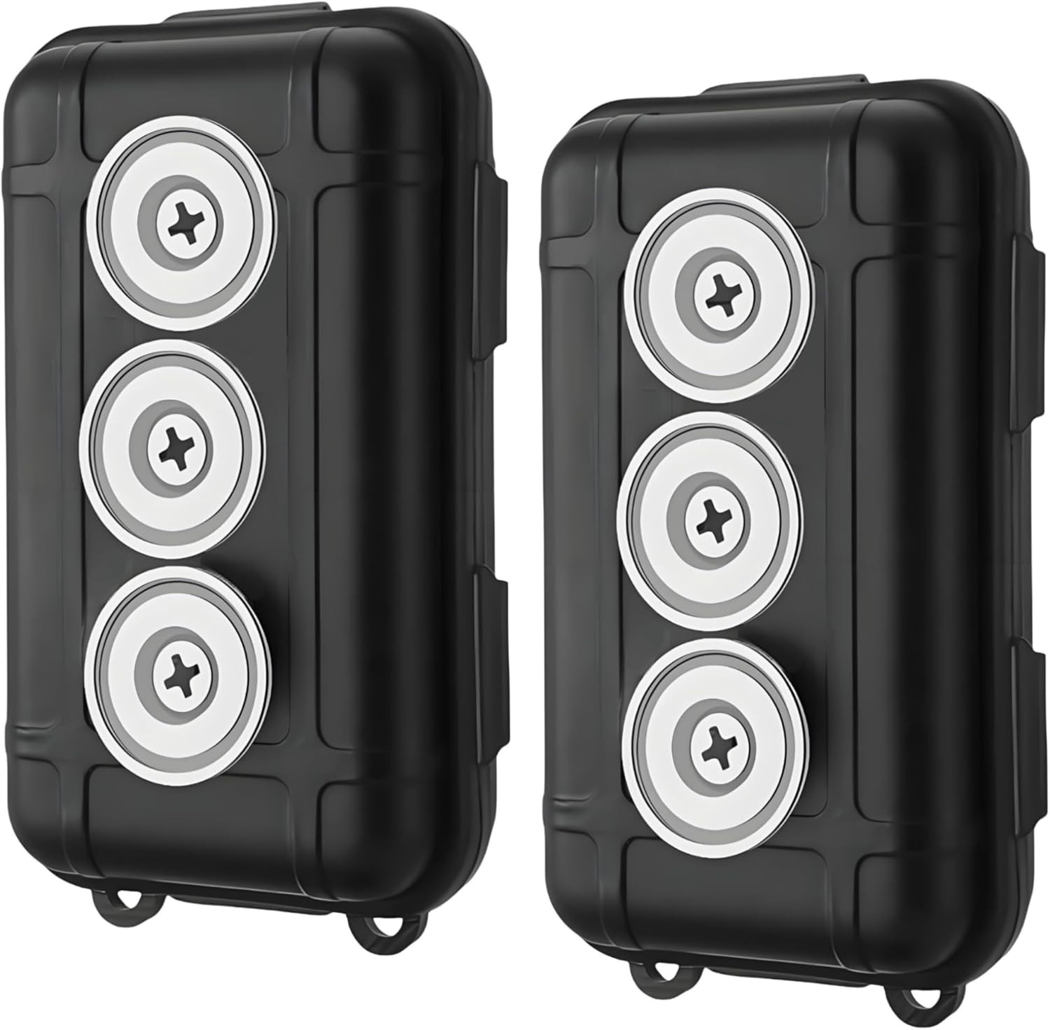 2 Pcs Magnetic Key Holders under Car, Hide Key Magnetic Box for Storage Key Indo gallery