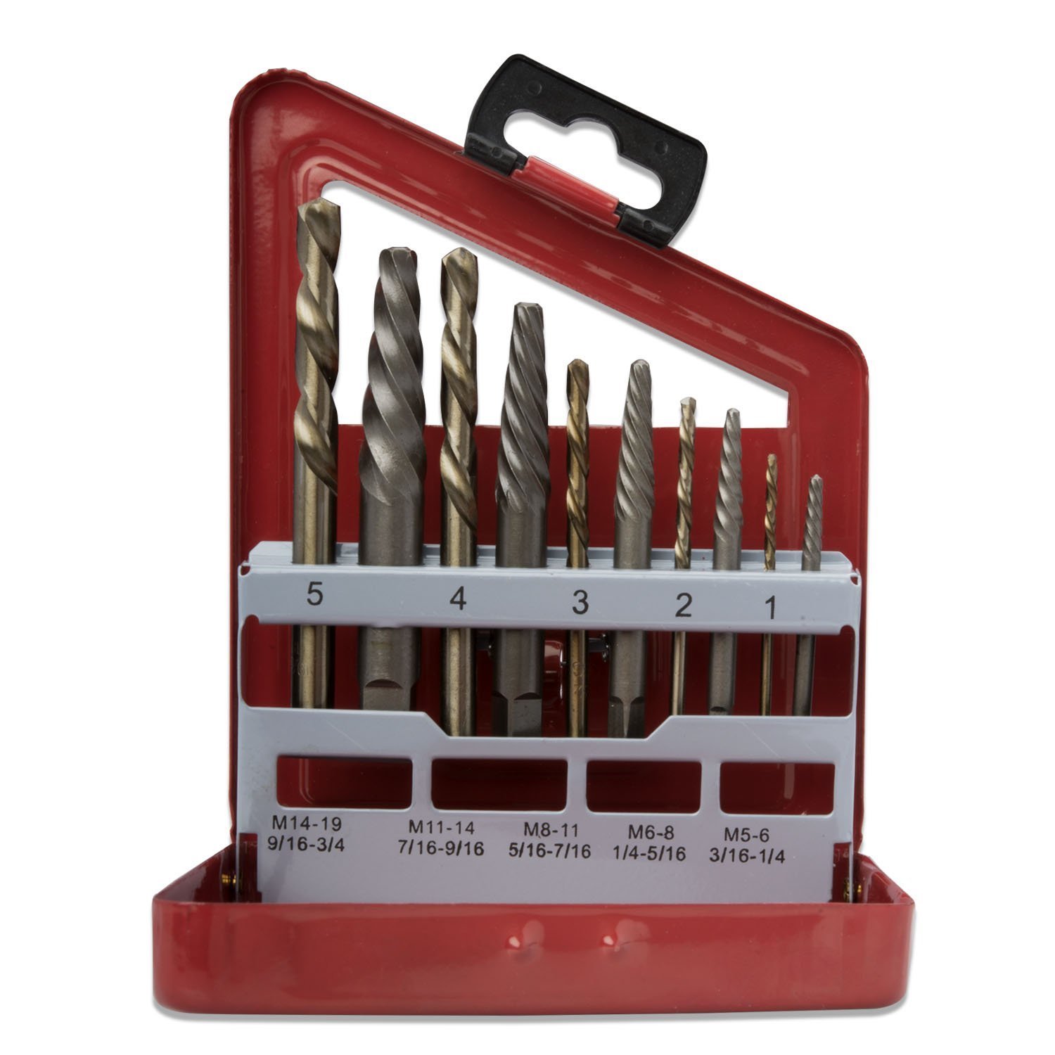 10pc Screw Extractor and Cobalt Left Hand Drill Bit Set,Bolt and Stud Removers gallery