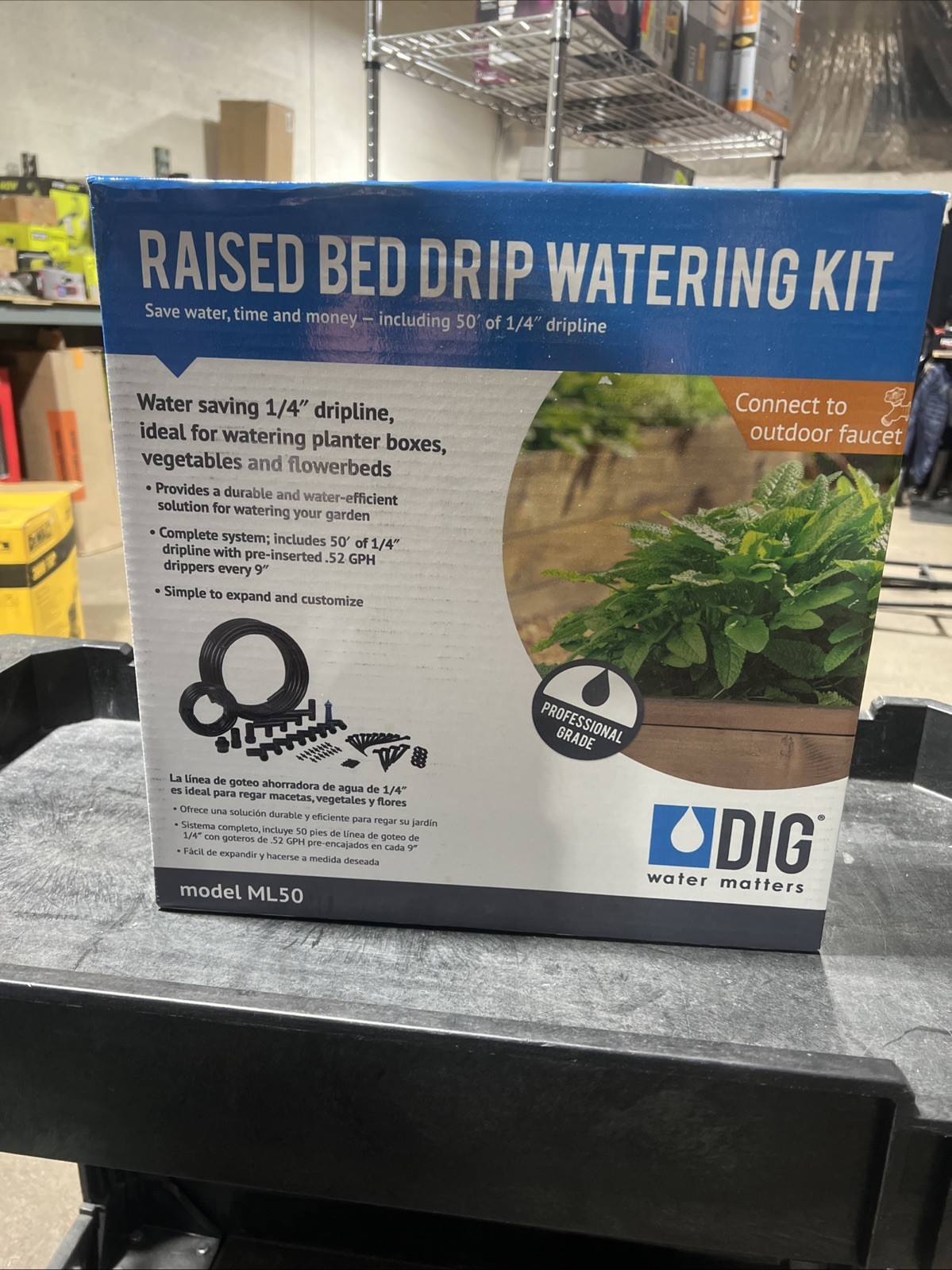 DIG ML50 Raised Bed Drip Watering Kit Complete One Box Irrigation Kit gallery