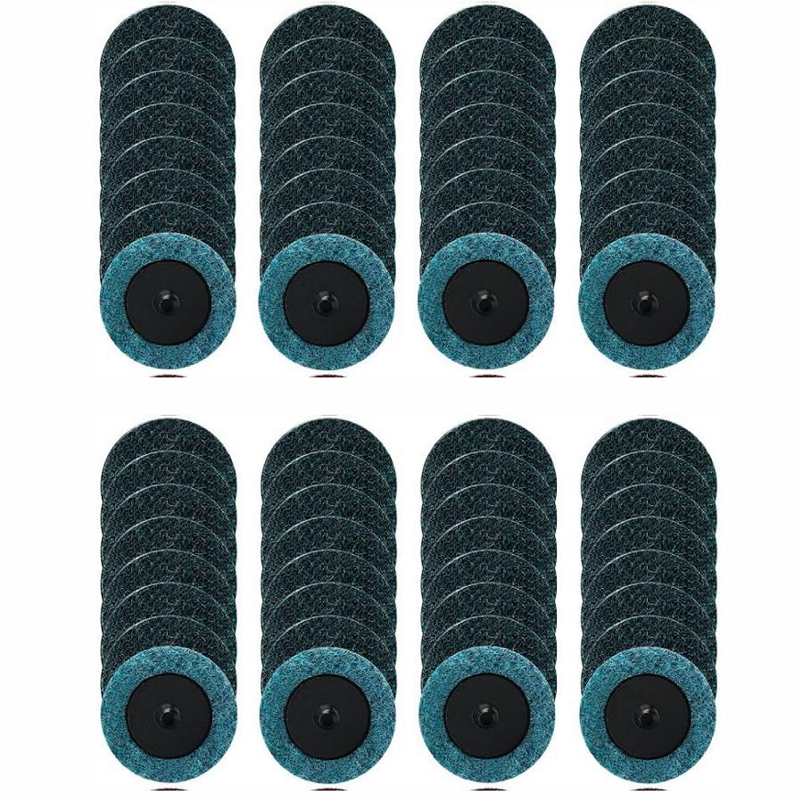 25PCS 2 inch Non-Woven Roll Lock Quick Change Sanding Discs Pads Fine Grit 75MM gallery