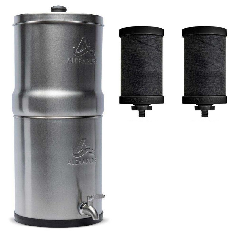2 Pack Alexapure Pro Certified Replacement Water Filter Gravity Purifier System gallery