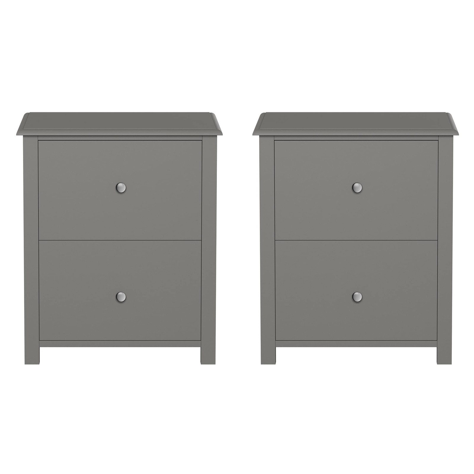 Lavish Home End Tables with Drawers - Set of 2 Sofa or Bedside Tables with Si... gallery