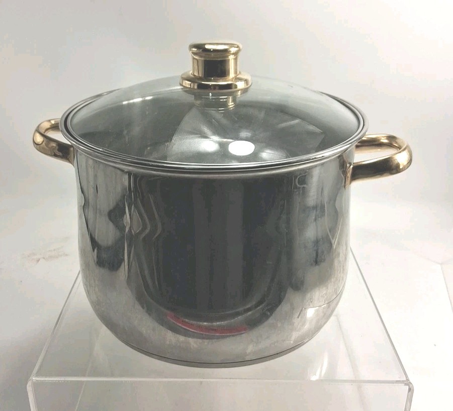 Cuisine Cookware Command Performance Gold 8 qt. Stockpot Preowned Look