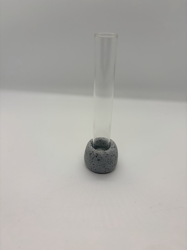 Minimalist, Single Bud Vase Handcrafted Stone Look Glass Test Tube propagation gallery