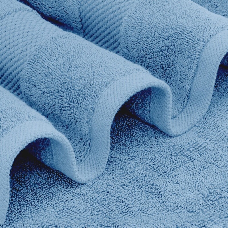 Luxury Light Blue Bath Towel Set - Spa Soft Cotton 2/Bath 2Hand 4/Wash 8 Piece gallery