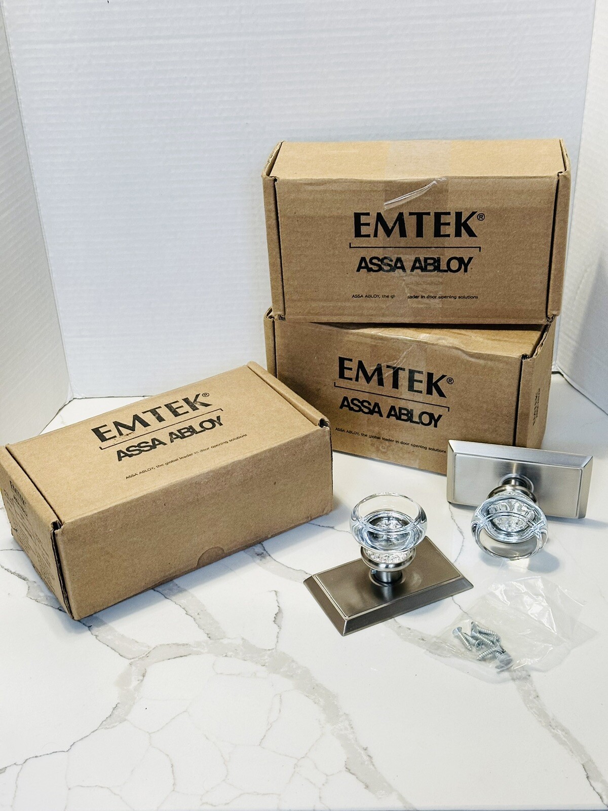 Emtek 8521 Dummy Rectangular Neos Rosette Round Georgetown Knob Polished Nickel gallery