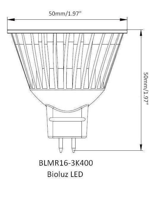 10 Pack Bioluz LED MR16 LED 50W Halogen Equivalent Dimmable 7w 3000K 12v AC/DC gallery