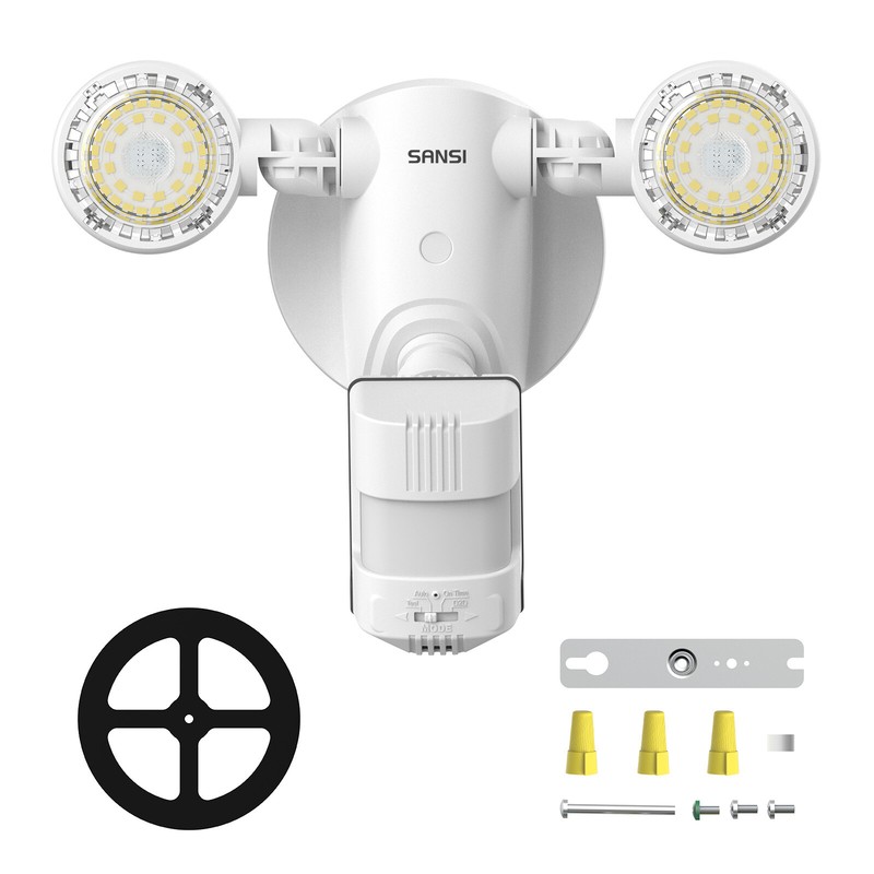 2-Pack LED Solar Light Motion Sensor 3 Mode Flood Lamp Outdoor Wall Garden SANSI gallery
