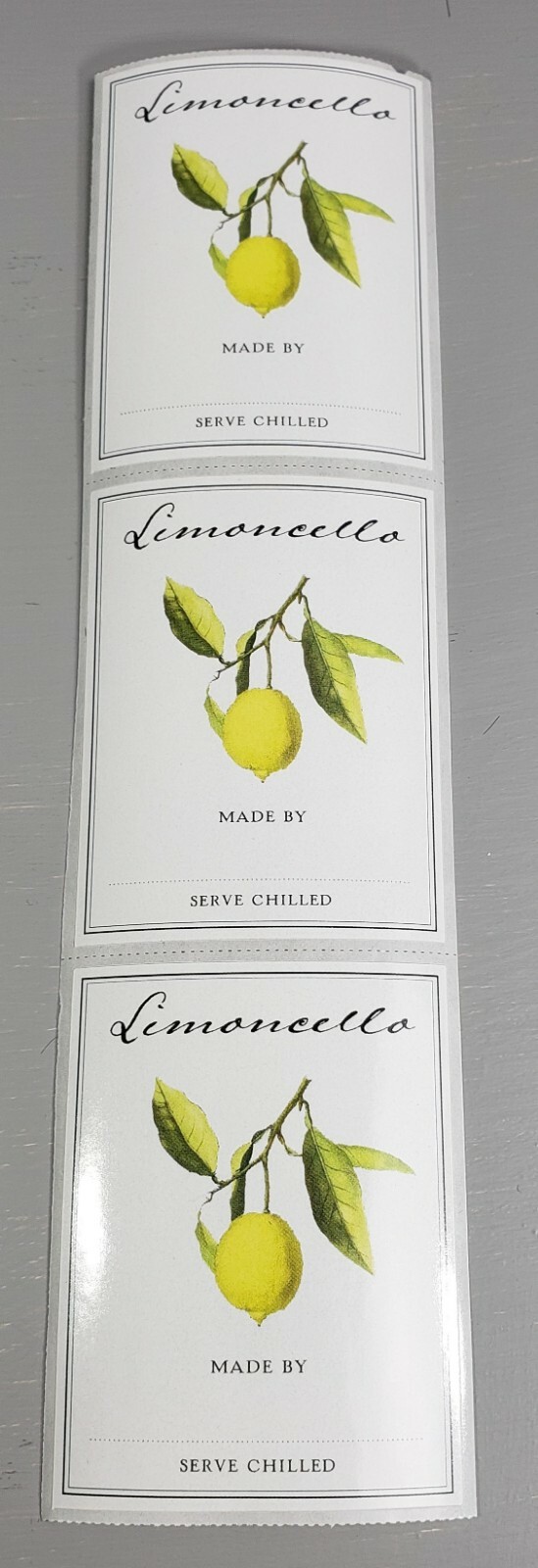 Limoncello Labels - Package of 10. SIZE: 2 1/8" x 2 3/4" gallery