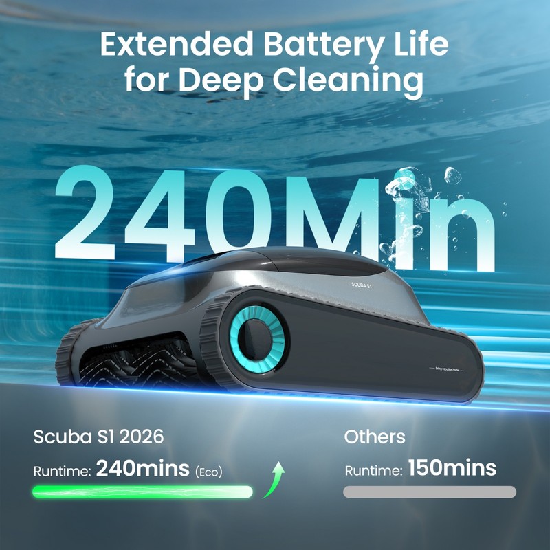 Cordless Robotic Pool Vacuum Cleaner,App Support,AIPER Scuba S1 2025 gallery