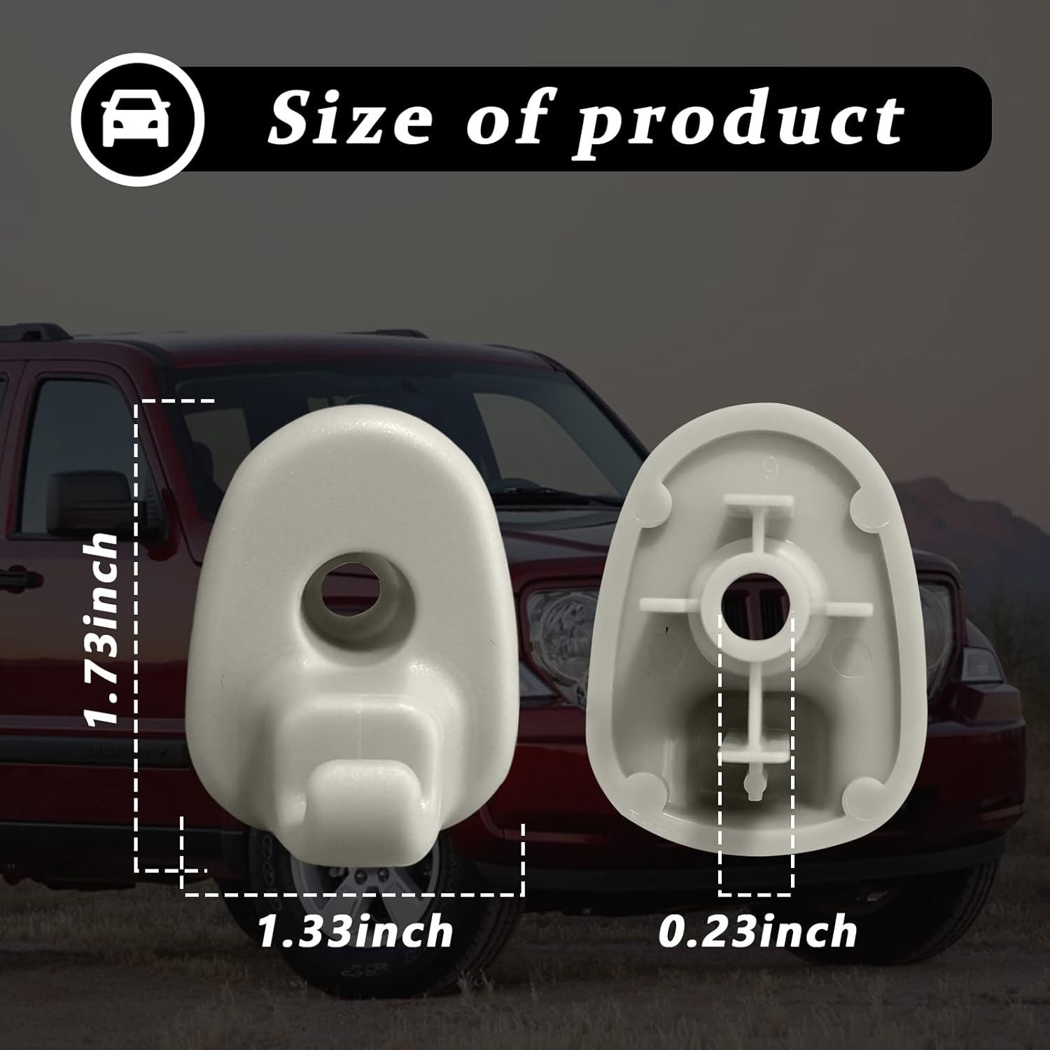 2Pcs Car Sun Visor Clip, Compatible With Jeep Liberty 2005-2012 and Dodge Nitro gallery