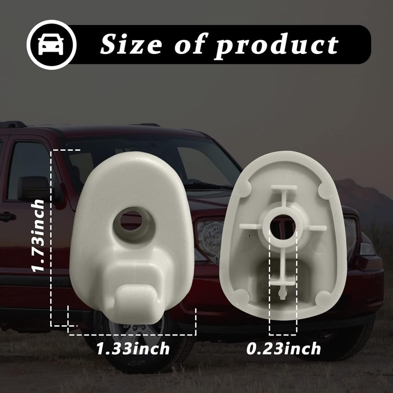 2Pcs Car Sun Visor Clip, Compatible With Jeep Liberty 2005-2012 and Dodge Nitro gallery