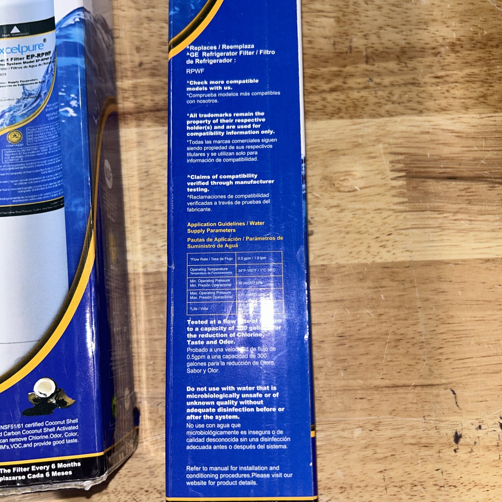Excelpure EP-RPWF Replacement Filter For Model EP-RPWF-S Set Of 2 NEW! gallery