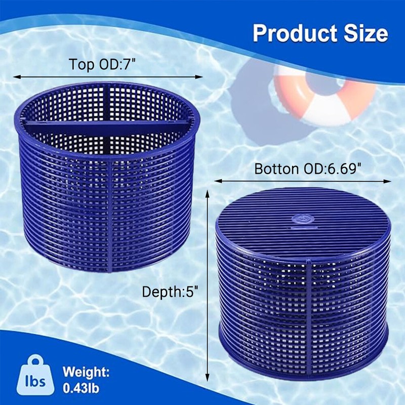 Replacement Pool Accessory Skimmer Basket SP1082/SP1084 Strong ABS Material gallery