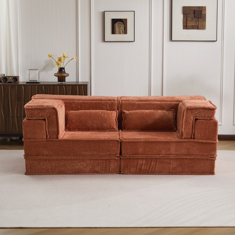 Compression Sofa,DIY Boneless Modular Sectional Sofa(Modern Oversized Loveseat,O gallery