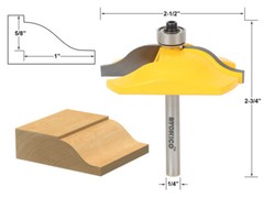 2-1/2″ Diameter Ogee Raised Panel Router Bit – 1/4″ Shank – Yonico 12134q