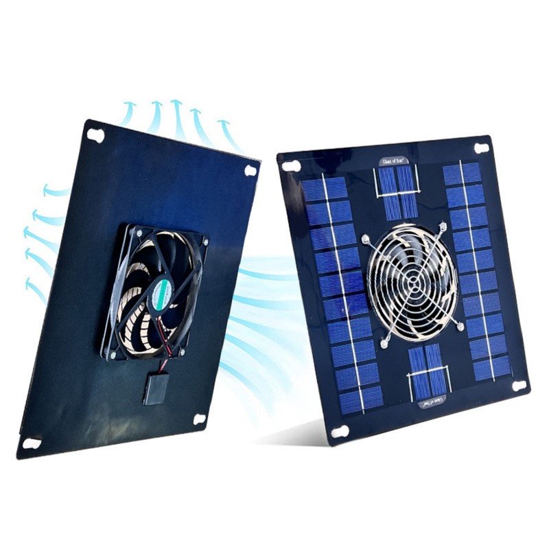 400cfm Solar Powered Attic Fan System Roof Vent Fan For Attic or Greenhouse gallery