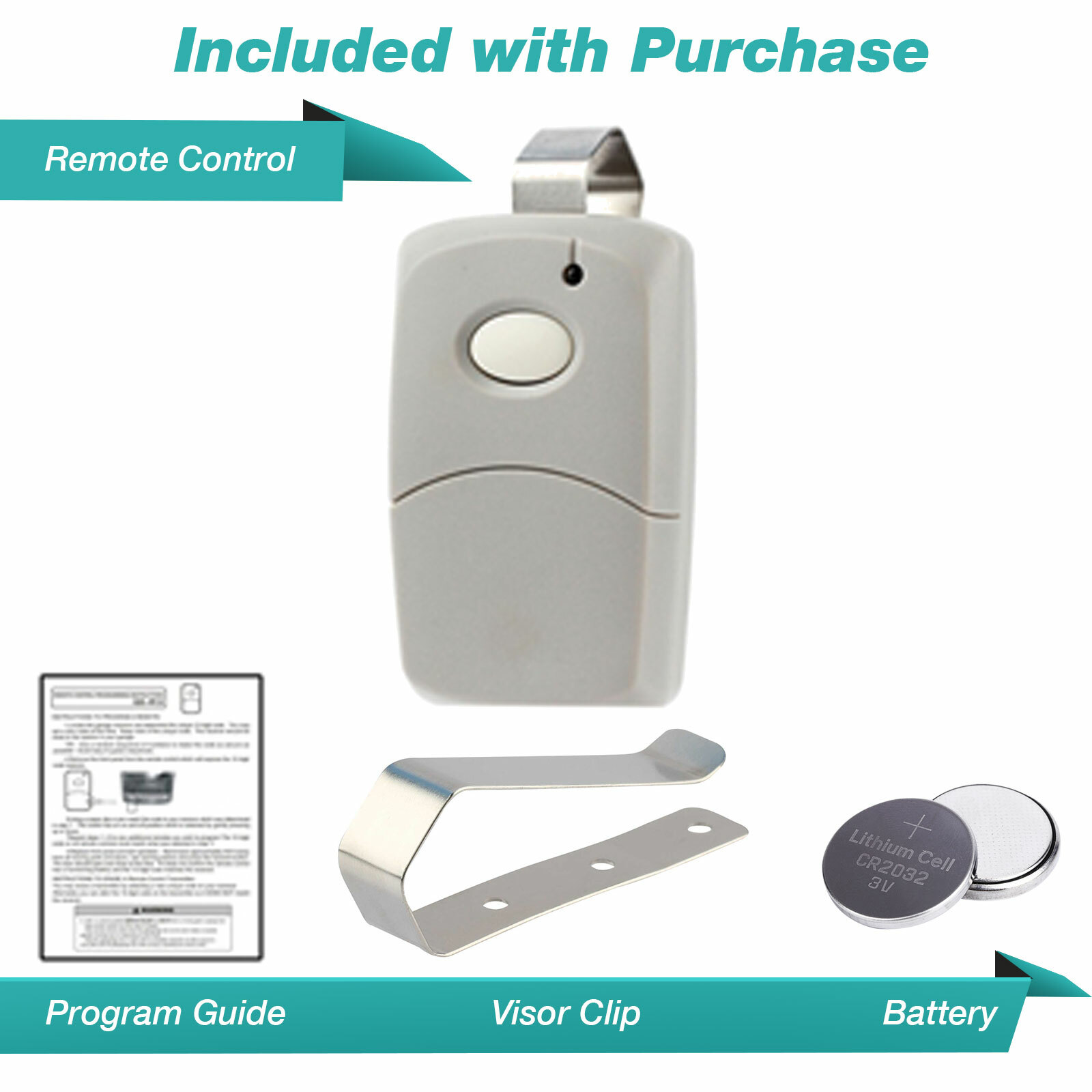 For Digi-Code 1 Button Visor Transmitter 300mhz - Multicode Compatible gallery