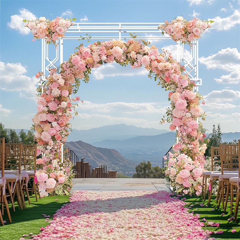 Extra LargeWhite Wedding Archway Stand Celebration Ceremony Backdrop Square Arch gallery