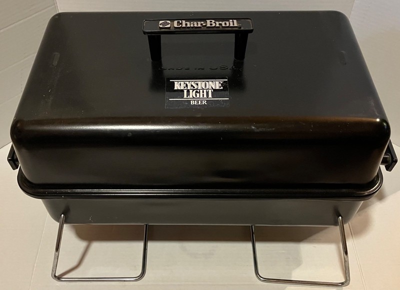 Keystone Light Beer Advertising Char-Broil Brand Charcoal Tailgate Grill N.O.S. gallery