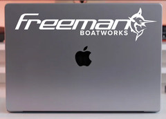 Freeman Boatworks Logo Vinyl Decal- Fishing Sticker- Outdoor Decal- Yacht Decal