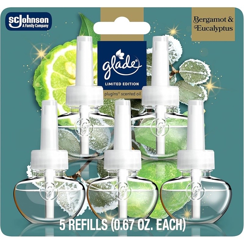 Essential Oil Plug-In Refills 5 Pack Frosted Eucalyptus Fresh Scented Fragrance gallery