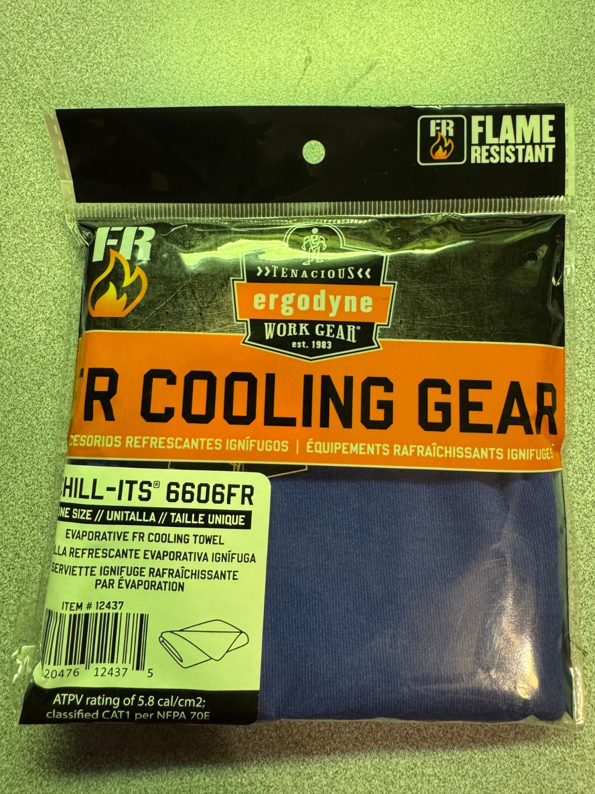 ChillIts 6606FR Flame Resistant Cooling Towel Modacrylic Knit Fire Resistant gallery