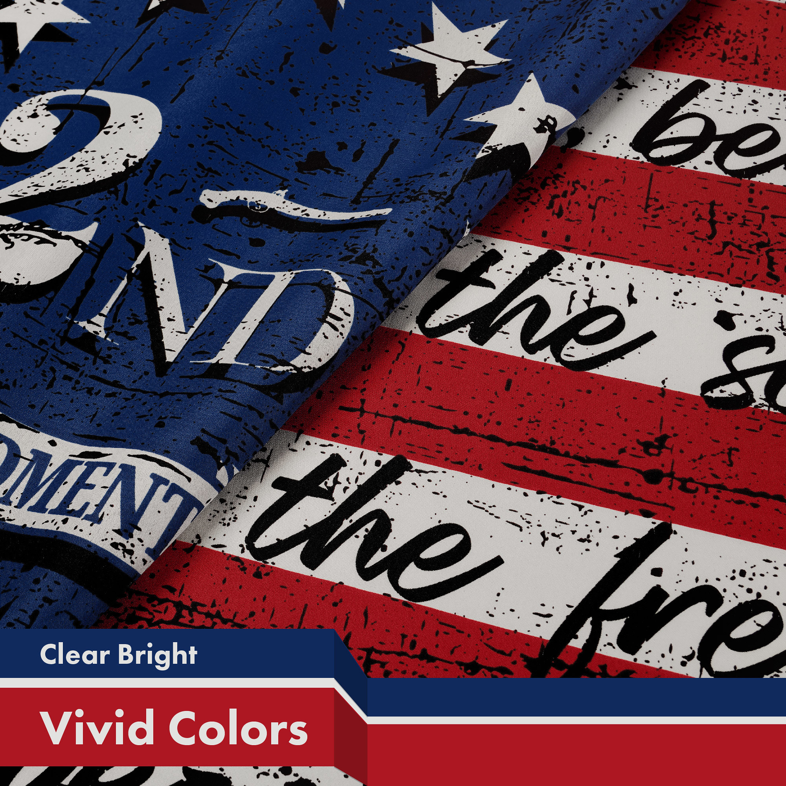 G128 2nd Amendment American Flag 3x5 Ft Printed 150D Polyester gallery