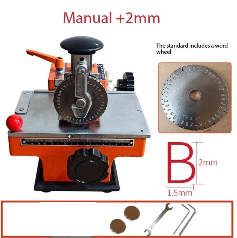 Semi-automatic Metal Nameplate Marking Machine for Engraving and Embossing gallery