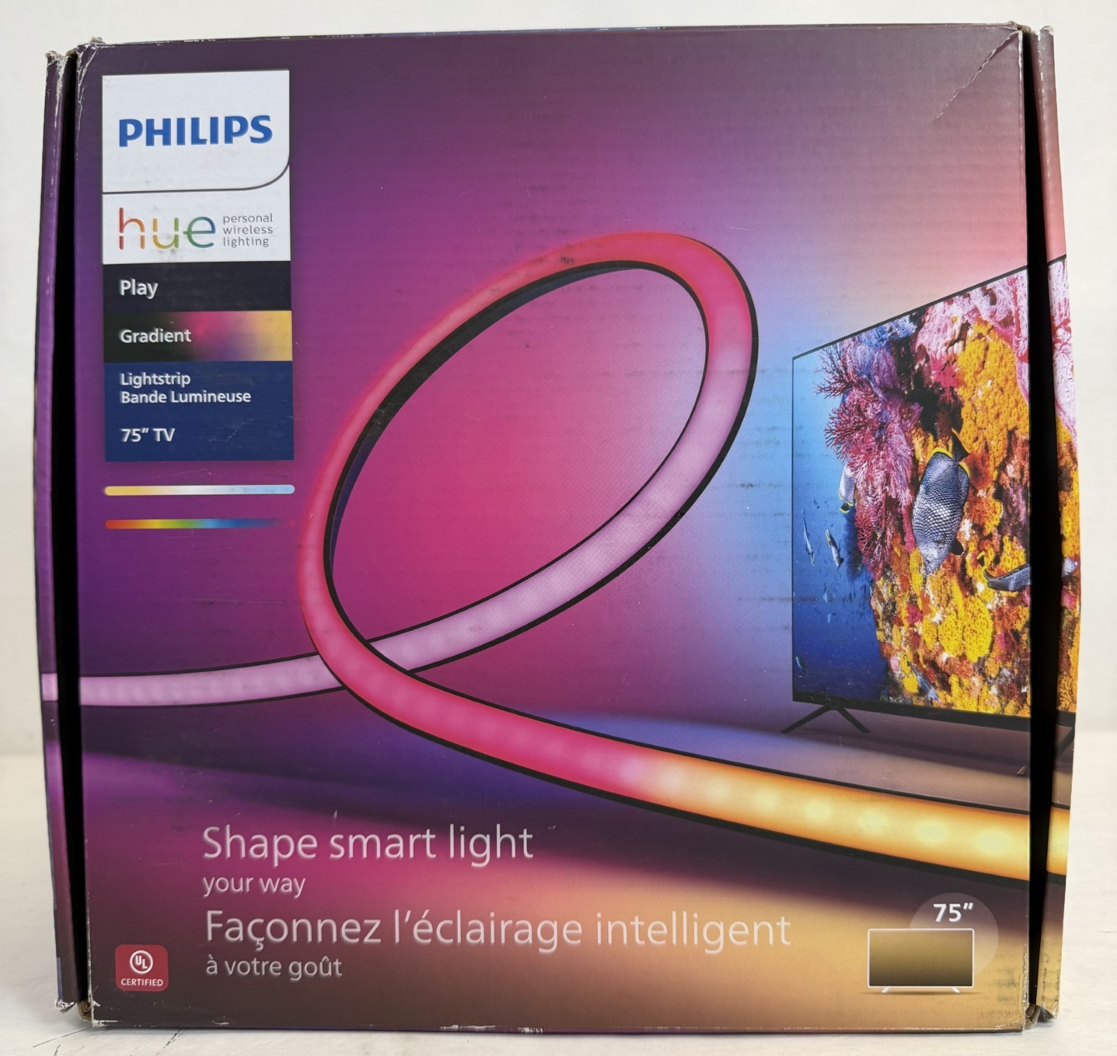 Philips Hue Play Gradient 75" LED Lightstrip-Requires Bridge & Sync Box -DEFECT gallery