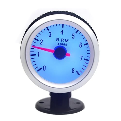 RPM Tachometer Gauge, Car Digital Meter 0-8000RPM with Blue Backlight for 1-8 gallery