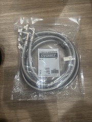 Everbilt 4 ft. Polymer Coated Stainless Steel Washing Machine Connector (2-Pack)