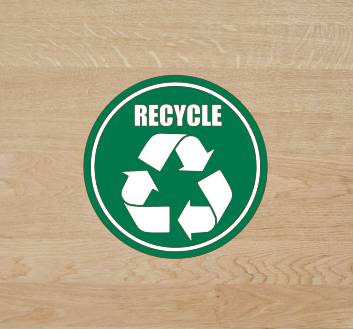 Recycle Sticker Symbol Sign PICK SIZE Vinyl Decal Trash Reuse Bin Waste Garbage gallery