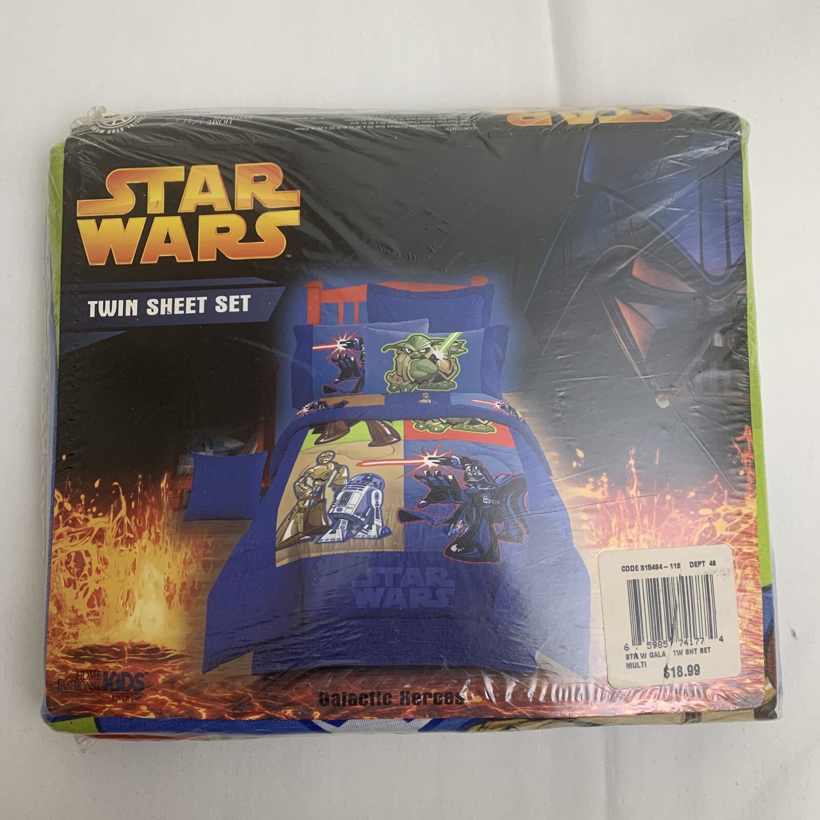 NEW Star Wars Twin Sheet Sets Retired Print! Brand New! Sealed. Galactic Heroes gallery