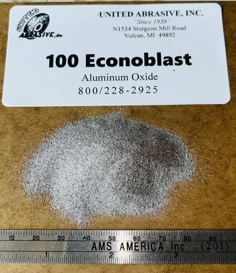 Aluminum Oxide: 4 lbs - 100 Grit (Medium) - Blast Cabinet Abrasive Media Tough gallery