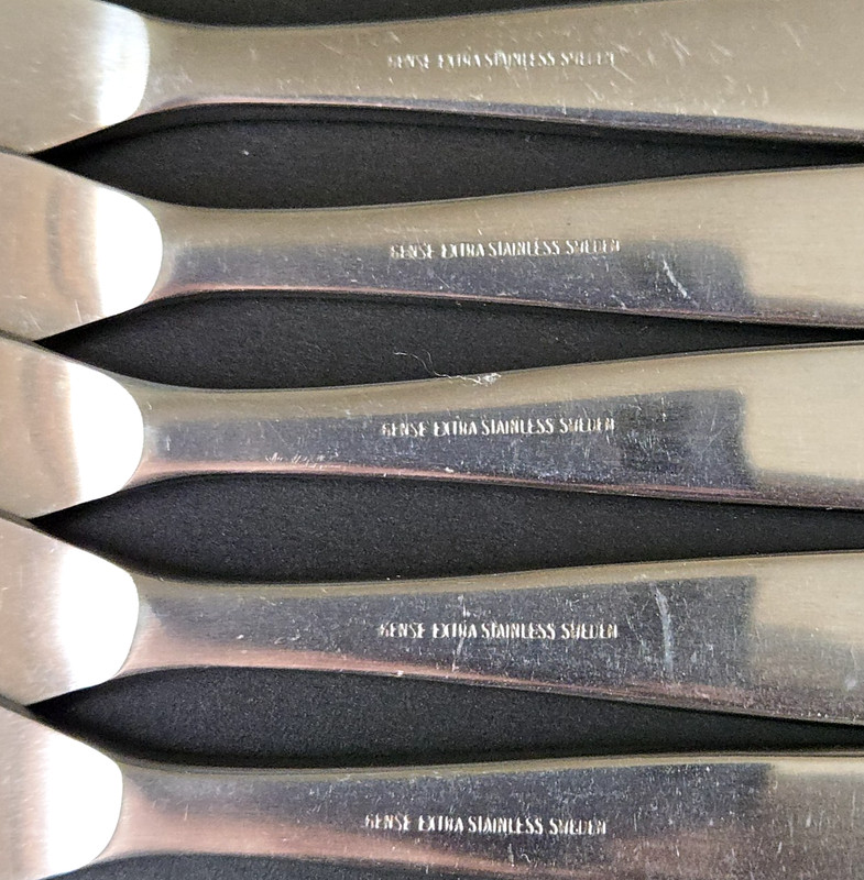 25 pc GENSE FOCUS Stainless Flatware Sweden Folke Arstrom MCM 50s Satin Lot gallery