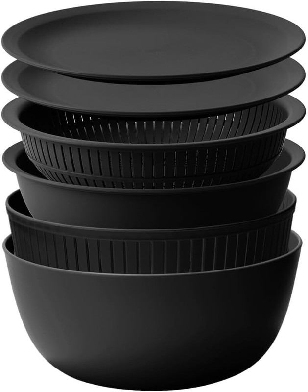 like-it Colander Bowl 24cm Plastic Kitchen Heat Resistant 6pcs Made in Japan NEW gallery