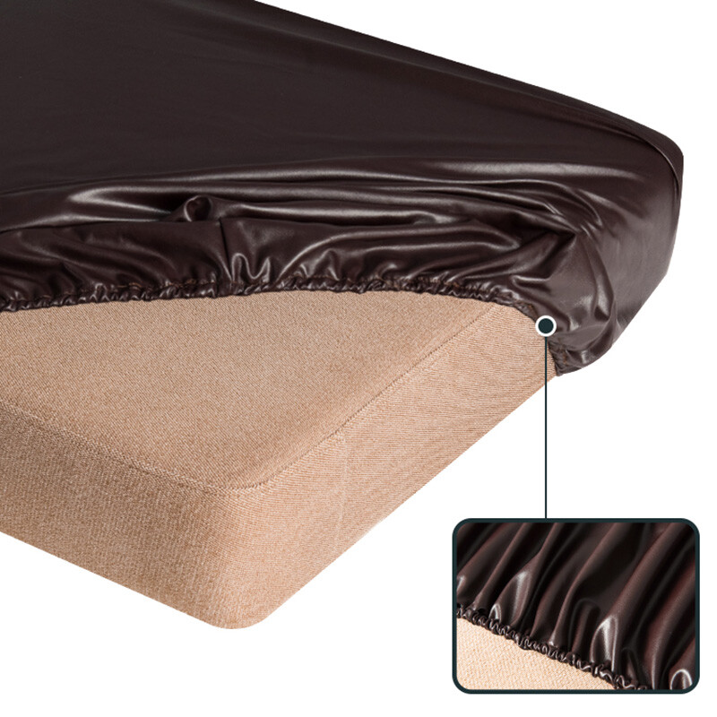 Stretchy Faux Leather Couch Cushion Cover Waterproof Single Sofa Seat Protector gallery