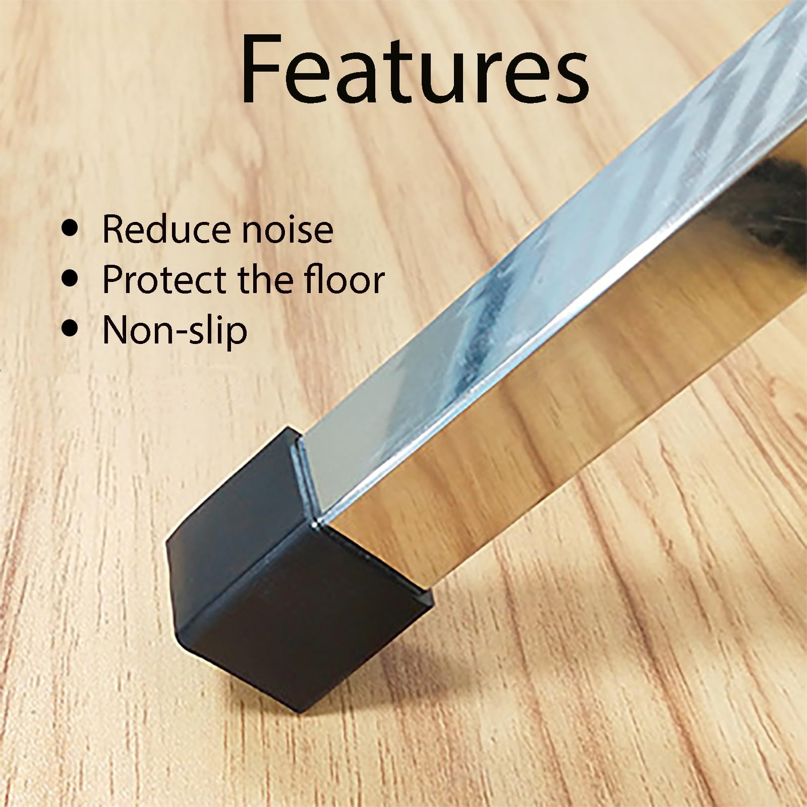 20Pcs 3/4 Inch (19mm) Square Rubber Chair Leg Tips Caps, Chair Table Leg Cove... gallery