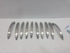 Arch Shaped Pull Handles Kitchen Bath Cabinet Hardware Brushed Nickel Set Of 10