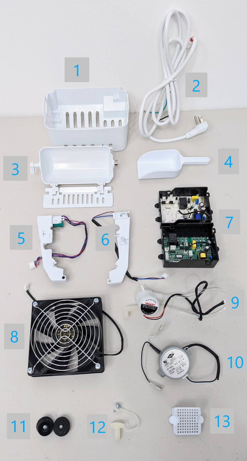 Insignia 26lb. Ice Maker OEM Replacement Parts NS-IMP26SLO /RD2 /WH2 /MT2 gallery