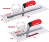 Goldblatt 2PC Notch Trowel Set 1/8"X1/8"Square&1/4"X1/4"Square Stainless Steel gallery