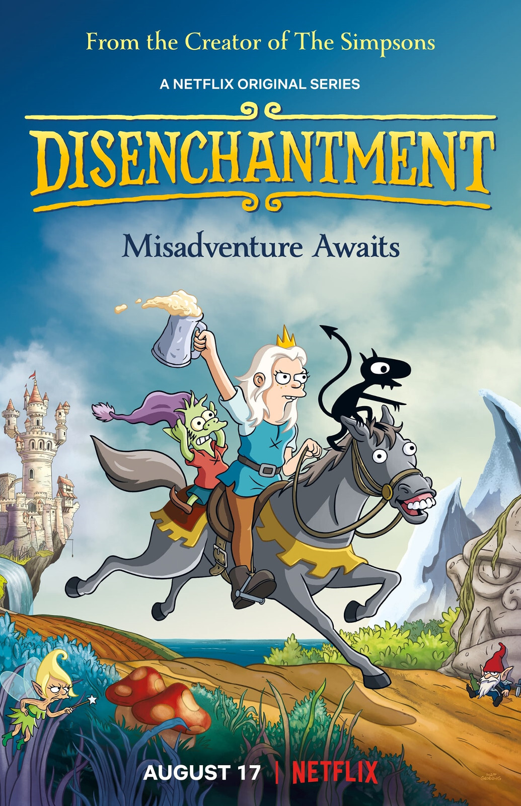 BB1161 Disenchantment Show By Matt Groening 2018 Movie Poster 11x17 gallery